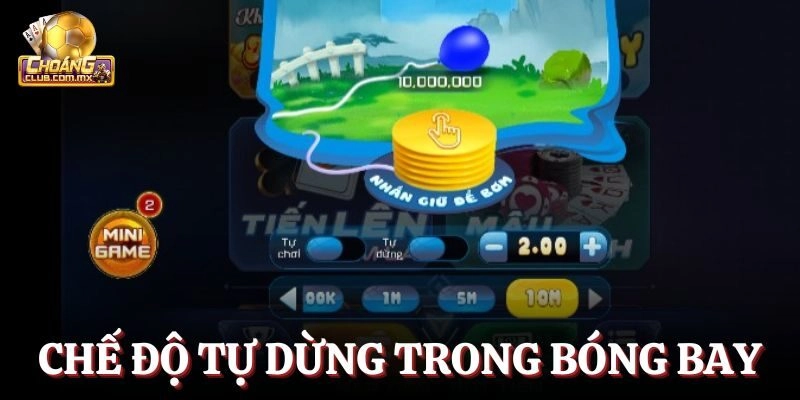 Chế độ tự dừng trong Bóng bay